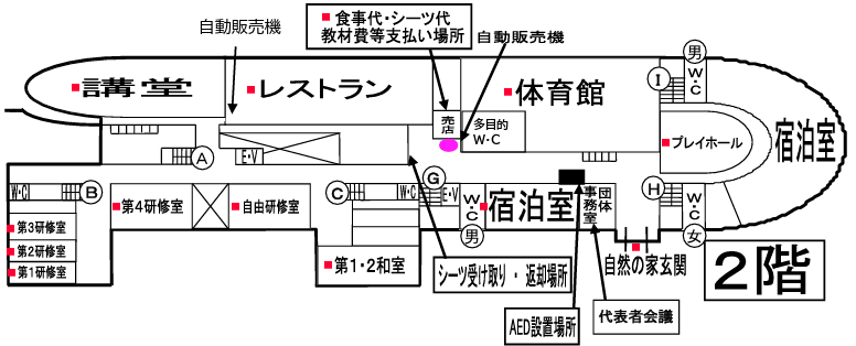 ２階フロアー見取り図