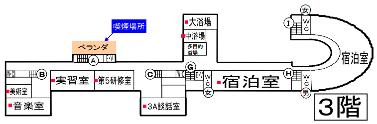 ３階フロアー見取り図
